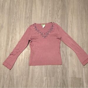 Pink Long Sleeve Top